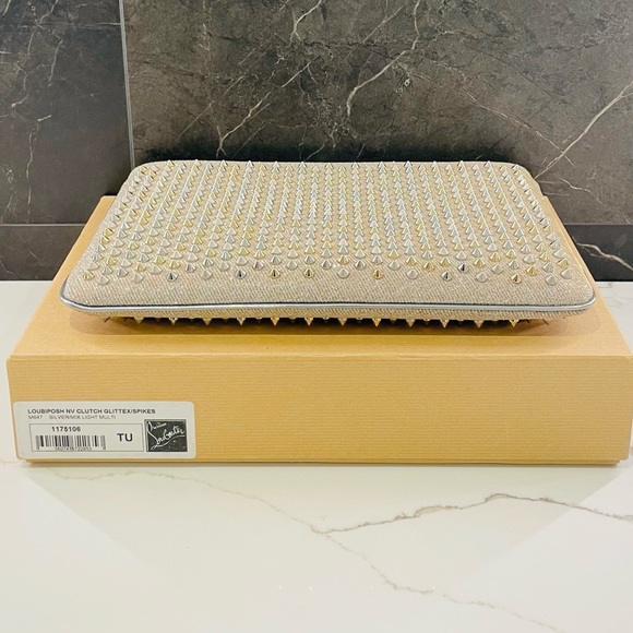 Christian Louboutin Loubiposh Glitter Clutch - Picture 4 of 9